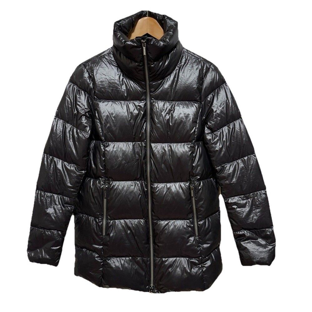 LANDS  Wanderweight  Down Jacket Coat S  BLack SZ 6-8 Packable 600 Fill